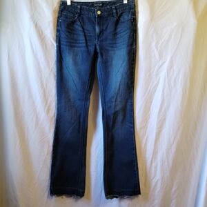 White House Black Market Indigo Wide Leg Jeans